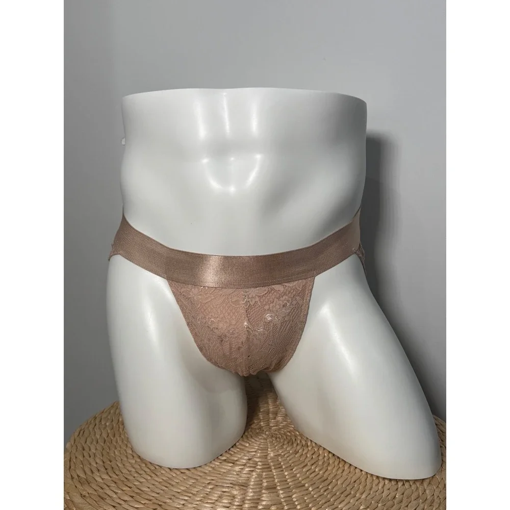 Cosabella NSN Lace Sports Brief Beige Nude Gender‎ Inclusive Underwear L